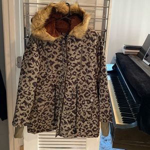 Grace Karin NWT Faux Fur Hooded Jacket Size M🌟🎶